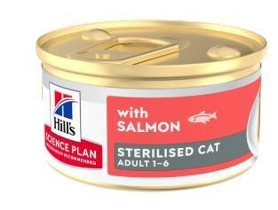 HILL'S CAT STERILIZED MOUSSE SALMONE GR 85