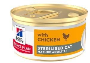 HILL'S CAT SENIOR/MATURE STERILIZED MOUSSE POLLO GR 85
