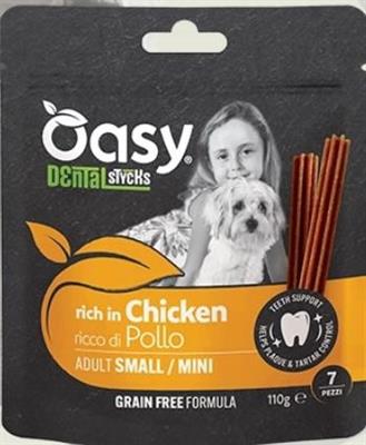 OASY DOG GRAIN FREE DENTAL STICKS SMALL/MINI POLLO GR 110