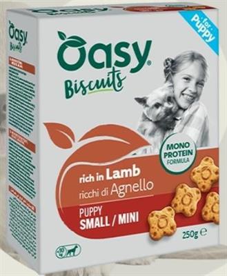 OASY DOG SNACK BISCOTTI PUPPY SMALL/MINI AGNELLO GR 250