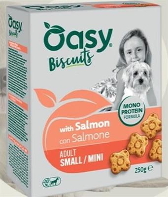 OASY DOG SNACK BISCOTTI SMALL/MINI SALMONE GR 250