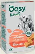 OASY DOG SNACK BISCOTTI MEDIUM/LARGE SALMONE GR 400