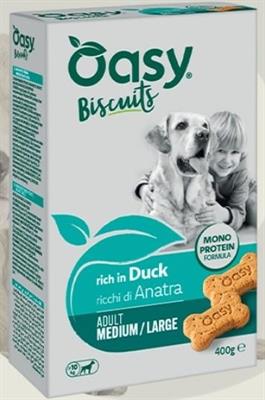 OASY DOG SNACK BISCOTTI MEDIUM/LARGE ANATRA GR 400