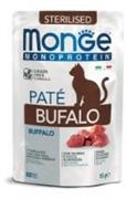 MONGE CAT BUSTE MONO PATE' STERILIZED BUFALO 28 X GR 85
