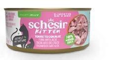 SCHESIR CAT JELLY KITTEN TONNO/ALOE GR 140