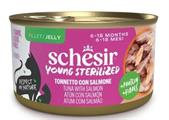 SCHESIR CAT JELLY YOUNG STERILIZED TONNO/SALMONE GR 85