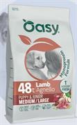 OASY DOG MONO PUPPY MEDIUM/LARGE AGNELLO KG 10