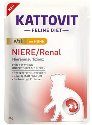 KATTOVIT BUSTE RENAL POLLO PATE' 10 X GR 85